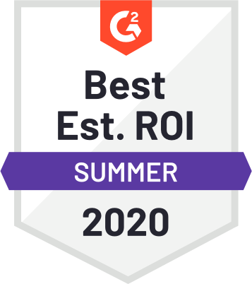 G2 Best Estimated ROI G2 Best Estimated ROI